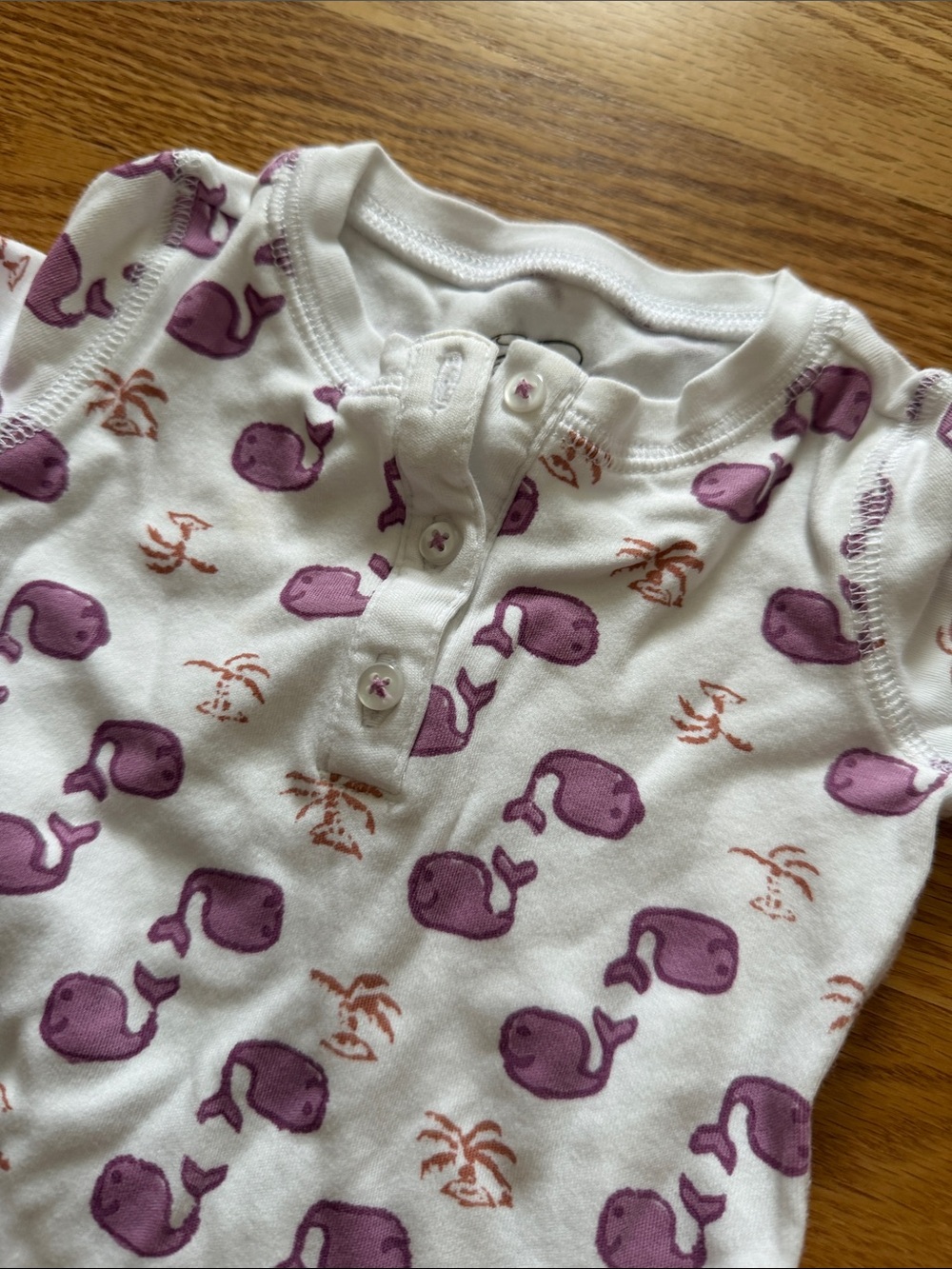 Roberta Roller Rabbit Purple Whale Pajamas - 12-18 Months - Picture 2 of 3